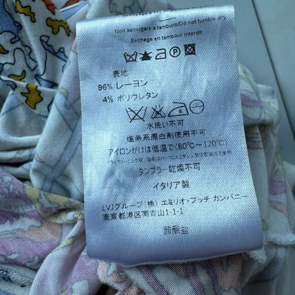 Italian Designer Emilio Pucci Butterfly Sleeve Scoop Neck Top - Size 42 - Picture 12 of 14